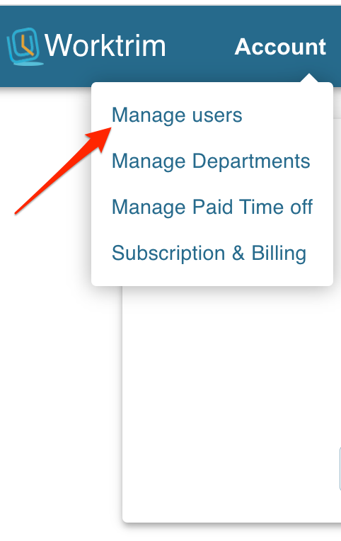 worktrim user management