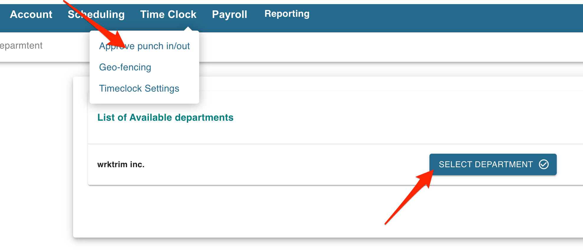 How to approve timecards/punchin/punchout Worktrim